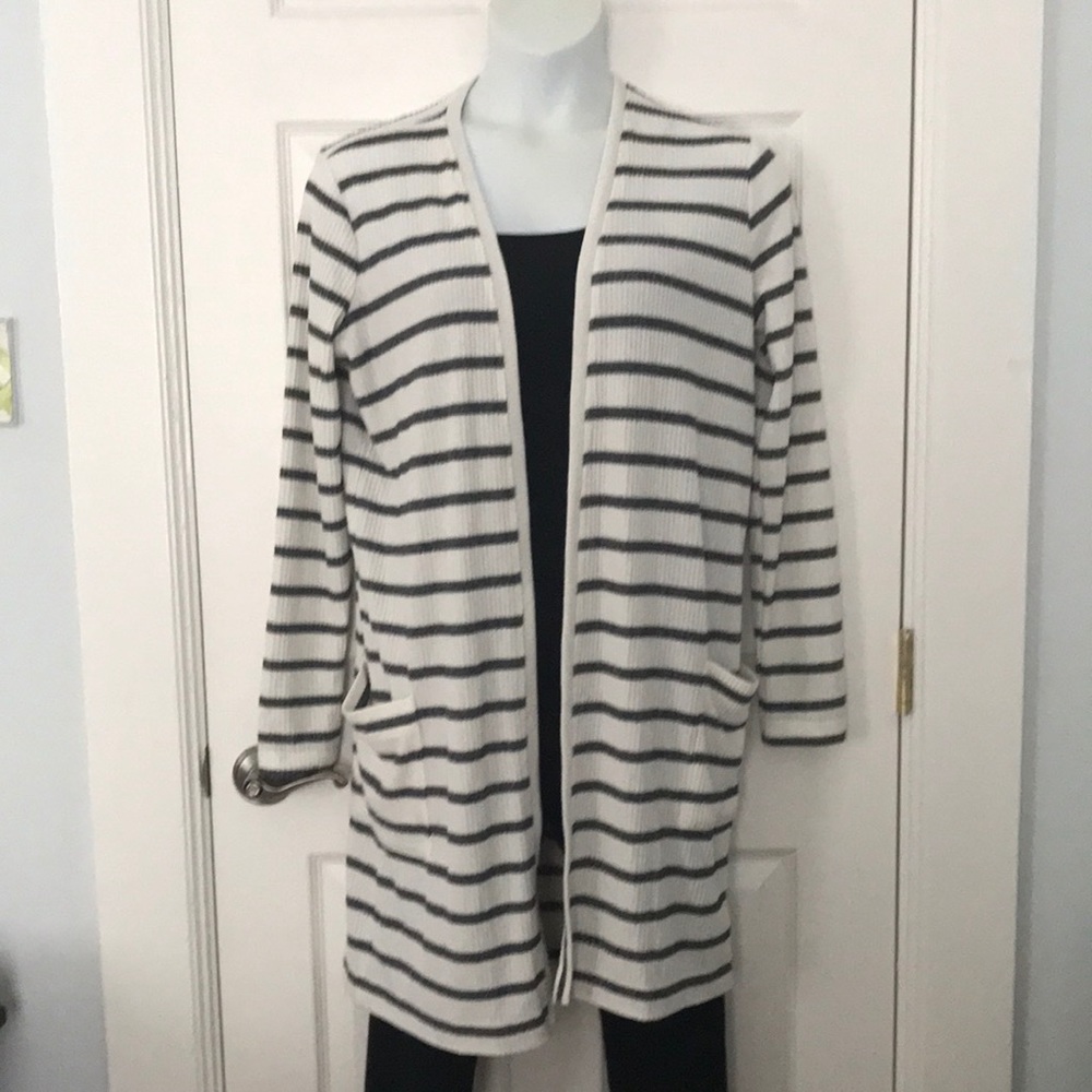 GUC Gap long striped open cardigan